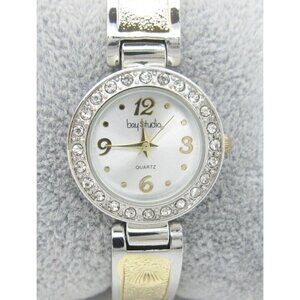 Women's Bay Studio Quartz WR Analog 26mm Dial Causal Round Bangle Watch (E142)